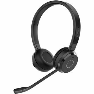 Jabra Evolve 65 TE Wireless Over-the-head, On-ear Stereo Headset - Black - Binaural - Supra-aural - 3048 cm - Bluetooth - 
