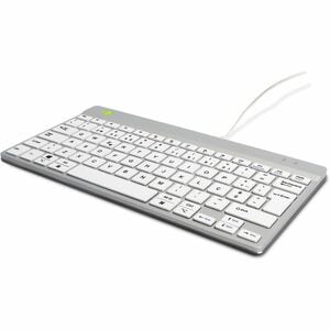 R-Go Tools Teclado ergonómico R-Go Compact Break, teclado compacto com software de pausa, QWERTY (PT), com fio, branco. Es