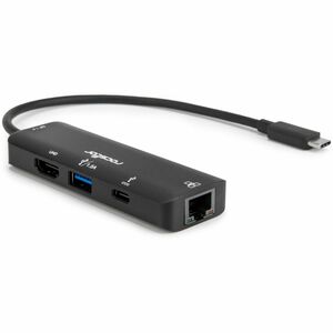 Rocstor Premium USB Type-C 4-in-1 4K Multiport Adapter - for Smartphone, Monitor, Notebook, Tablet, Desktop PC - Charging 