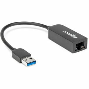 Rocstor Premium USB-A to 2.5G Ethernet Adapter - 1 x USB Type A - Male - 1 x RJ-45 Network - Female - Black - 1