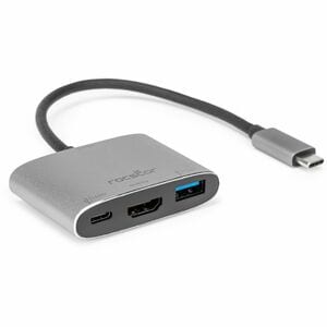 Rocstor Type-C to HDMI/USB-A/Type-C Data or PD3.1 Charging - for Monitor, Projector, Notebook - Charging Capability - USB 