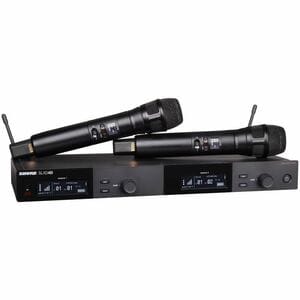 Shure SLXD24D/N8SB Dual Wireless System With 2 Nexadyne 8/S Handheld Transmitters - 470 MHz to 514 MHz Operating Frequency