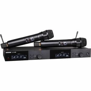 Shure SLXD24D/N8CB Dual Wireless System With 2 Nexadyne 8/C Handheld Transmitters - 558 MHz to 616 MHz Operating Frequency