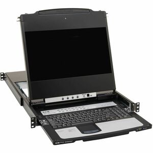 Tripp Lite series B030-DP16-17DIP LCD Rack Console KVM Switch - Metal - Black - TAA Compliant - 16 Computer(s) - 43.2 cm (