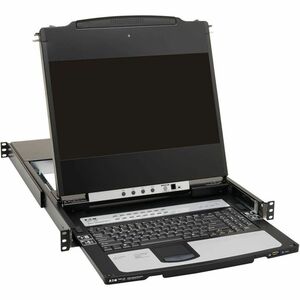 Tripp Lite series B030-DP16-17D LCD Rack Console KVM Switch - Metal - Black - TAA Compliant - 16 Computer(s) - 43.2 cm (17
