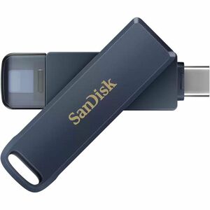 SanDisk SDIXD0N-064G-GN6NN 64 GB Lightning, USB 3.2 (Gen 1) Type C Flash Drive - Metallic - 90 MB/s Read Speed - 10 MB/s W