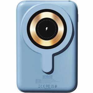 Urban Factory Magnee Power Bank - Allure Blue - For Smartphone - 10000 mAh - 15 W - 4.50 A, 3 A, 2.22 A, 1.67 A, 2 A, 1.50