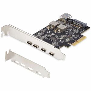 StarTech.com Scheda di Espansione PCIe USB a 5 porte, USB 3.2 10Gbps, 4x USB-C, 1x USB-A interna, scheda controller PCIe U