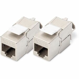 Digitus Network Connector - 2 - 1 x RJ-45 Keystone - Female - Shielding
