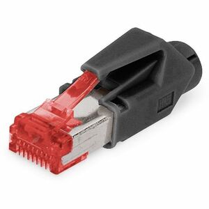 Digitus Network Connector - 10 - 1 x Modular Plug - Male - Shielding - Clear