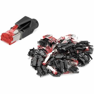 Digitus Network Connector - 50 - 1 x Modular Plug - Male - Shielding - Clear