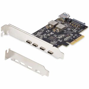 StarTech.com USB Adapter - PCI Express x4 - 1,25 GB/s - Desktop, Festplatte, Server - Schwarz - 5 Total USB Port(s)1 SATA-