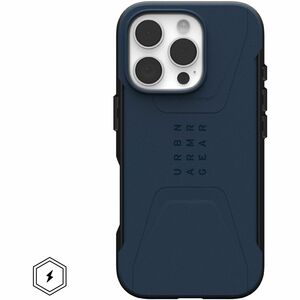 Urban Armor Gear Civilian Carrying Case Apple iPhone 16 Pro Smartphone - Mallard - Shock Absorbing, Impact Resistant, Anti