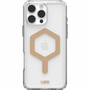 Urban Armor Gear Plyo Case for Apple iPhone 16 Pro Max Smartphone - Ice/Gold - Yellowing Resistant, Impact Resistant, Shoc