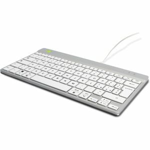 Tastiera ergonomica R-Go Compact Break, tastiera compatta con software break, QWERTY (IT), con cavo, bianco