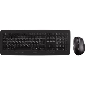 CHERRY DW 5100 Teclado e rato - Suíço - 1 - USB Sem fios RF - 105 Chave - Keyboard/Keypad Color: Preto - USB Sem fios RF -