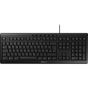 CHERRY STREAM Teclado - Cabo Conectividade - USB Interface - Checo, Eslovaco - QWERTZ Layout - Preto - Tesoura Interruptor