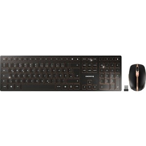 CHERRY DW 9100 SLIM Rugoso Teclado e rato - Pan-Nórdico - USB tipo A Sem fios Bluetooth/RF 4.0 2.40 GHz Teclado - Keyboard