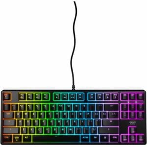CHERRY XTRFY XTRFY K4V2 RGB TKL Teclado Gaming - Cabo Conectividade - USB tipo A Interface - LED RGB - Inglês (EUA) - Pret