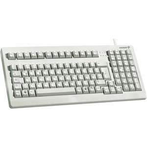 CHERRY G80-1800 Teclado - Cabo Conectividade - USB Interface - Espanhol - QWERTZ Layout - Cinza claro - Mecânica Interrupt
