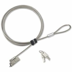 Kensington Slim NanoSaver 2.0 Cable Lock For Notebook - 1.80 m Cable - Patented T-bar/Key Lock - Plastic, Nylon, Stainless