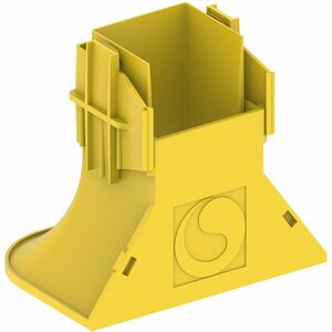FiberGuide Cable Routing - Yellow - Trumpet Flare - Thermoplastic, Polyvinyl Chloride (PVC)