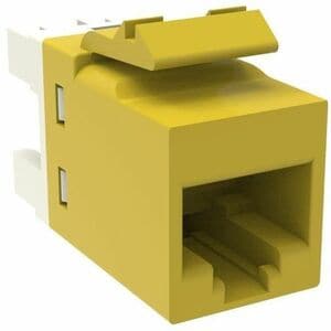 NETCONNECT Network Connector - 1 Pack - SL-Series Modular Jack, RJ45, Cat6 Unshielded, Yellow - Yellow