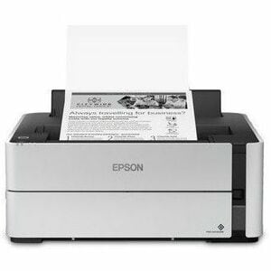 Epson M1180 Wired/Wireless Inkjet Printer - Monochrome - 1200 x 2400 dpi Print - Automatic Duplex Print - 100 Sheets Input