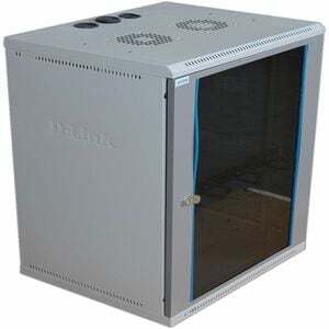 D-Link 9U Wall Mountable Enclosed Cabinet Rack Mount Enclosure for Fan, Networking - 48.26 cm (19") Rack Width x 40 cm (15