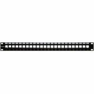 D-Link 24 Port(s) Network Patch Panel - Category 5e, Category 6, Category 6a - Black - 24 x RJ-45 - 1U High - 19" Wide