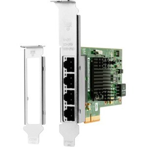 HP I350-T4 Gigabit Ethernet Card - 10/100/1000Base-T - Plug-in Card - PCI Express 2.1 x4 - 4 Port(s) - 4 - Twisted Pair