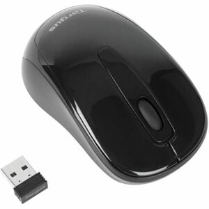 Targus AMW600 Mouse - Radio Frequency - USB - Optical - Black - Wireless - 2.40 GHz - 1600 dpi - 1 x AA Battery Supported