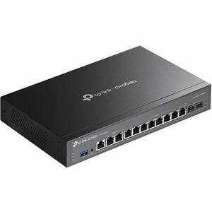 TP-Link Omada ER7412-M2 Router - 10 Ports - 10 WAN Port(s) - Management Port - 2 SFP (mini-GBIC) Slots - 1 GB - 2.5 Gigabi