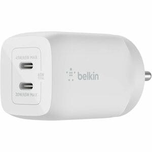 Belkin Dual USB-C GaN Wall Charger with PPS 65W