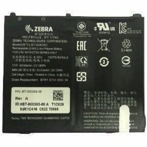 Zebra BT-000393 Battery - Lithium Ion (Li-Ion) Polymer - For Tablet PC - Battery Rechargeable - Proprietary Battery Size -