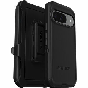 OtterBox Defender Rugged Carrying Case (Holster) Google Pixel 9 Pro, Pixel 9 Smartphone - Black - Drop Resistant, Scrape R