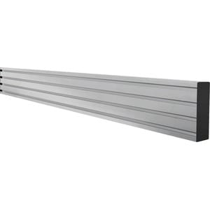 B-Tech System X Mounting Rail for Mounting Collar, Mounting Bracket, Mounting Column, Video Wall, Menu Board - Silver - Al