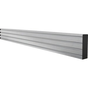 B-Tech System X Mounting Rail for Mounting Collar, Mounting Bracket, Mounting Column, Video Wall, Menu Board - Silver - Al