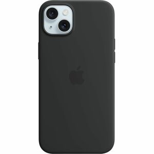 Apple Hülle für Apple iPhone 15 Plus Smartphone - Schwarz - Seidig, Softtouch - Kratzfest, Sturzsicher - Silikon, MicroFib