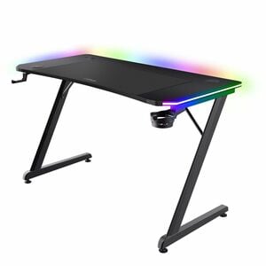Trust Luminus Gaming-Tisch - Schwarz Rechteck Top x 1200 mm Table Top Width x 600 mm Tischplatte Tiefe - 740 mm Höhe - Spi