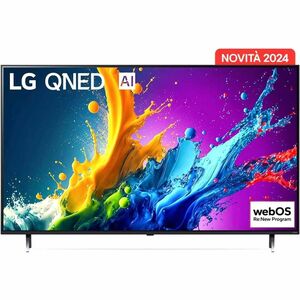 LG QNED AI 50'' Serie QNED80 50QNED80T6A, TV 4K, 3 HDMI, SMART TV 2024, 127 cm (50"), 3840 x 2160 Pixel, QNED, Smart TV, W