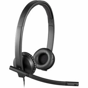 Logitech Wired Stereo Headset - Black - Microsoft Teams Certification - Binaural - USB Type C