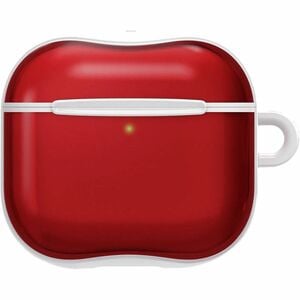Spigen Classic C1 Charging Case Apple AirPods 4 - Ruby - Polycarbonate, Thermoplastic Polyurethane (TPU) Body - Carabiner 