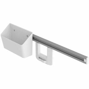 Ergotron Rail Mount for Signature Capture Device, Workstation - White - 8 oz Load Capacity