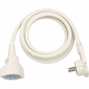 Brennenstuhl Verlängerungskabel - 2 m - Netzstrom / Netzstrom - 250 V AC - Weiß - 1