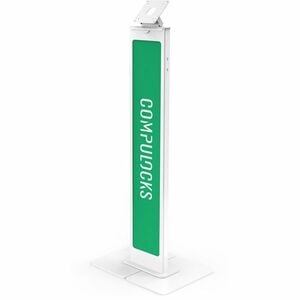Compulocks Brandable VESA Floor Stand for Screens Up to 32 Inches - White - Brandable VESA Floor Stand for Screens Up to 3