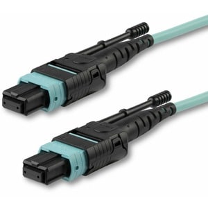 3m (10ft) MTP(F)/PC to MTP(F)/PC OM3 Multimode Fiber Optic Cable 12F Type-A OFNP 50/125um LOMMF 40G Networks Low Insertion
