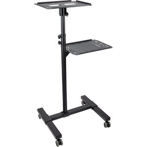 StarTech.com Projector Trolley - 2 Shelf - 20 kg Capacity - 4 Casters - Steel - 502.9 mm Length x 454.7 mm Width x 1463 mm