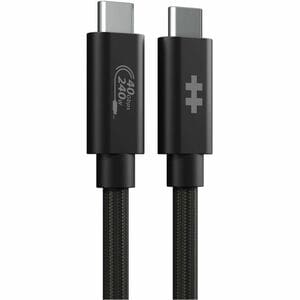 Hyper HyperDrive HD6500BKGL 1.20 m USB4 Data Transfer Cable - Cable for Audio/Video Device, USB Device, MacBook, MacBook P
