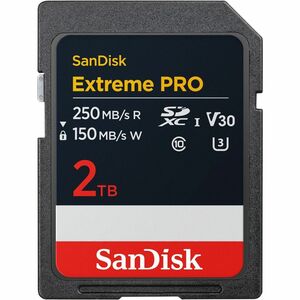 SanDisk Extreme PRO 2 TB UHS-I SDXC - 250 MB/s Read - 150 MB/s Write